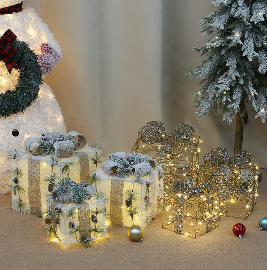 Lighted Gift Box Displays